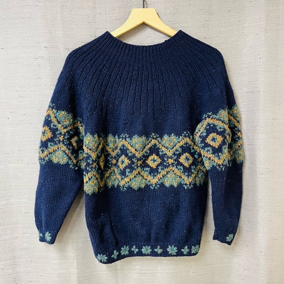 Outback Red Vintage Wool Knit Nordic Sweater Size S - Picture 2 of 12